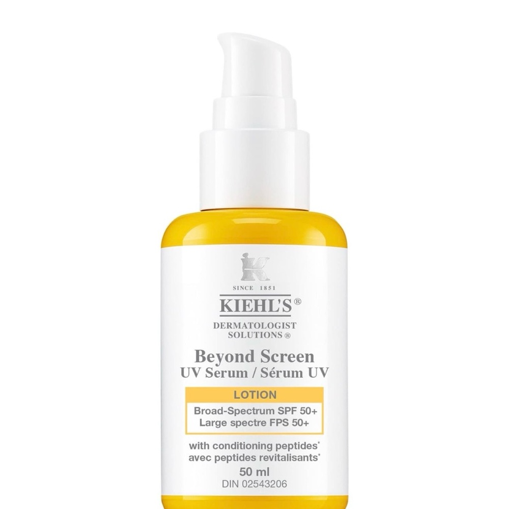 Kiehl's Beyond Screen UV Serum Lotion — Yellow and White